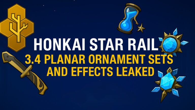 Honkai Star Rail, HSR 3.4 Planar Ornament, Honkai Star Rail 3.4 Planar Ornament sets, HSR Leaks, Phainon Relics, Fate Collab Gear